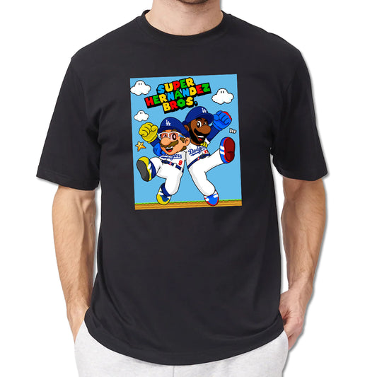 Teoscar Kike Hernandez Suprer Hernandez Bros Mario Shirt Black