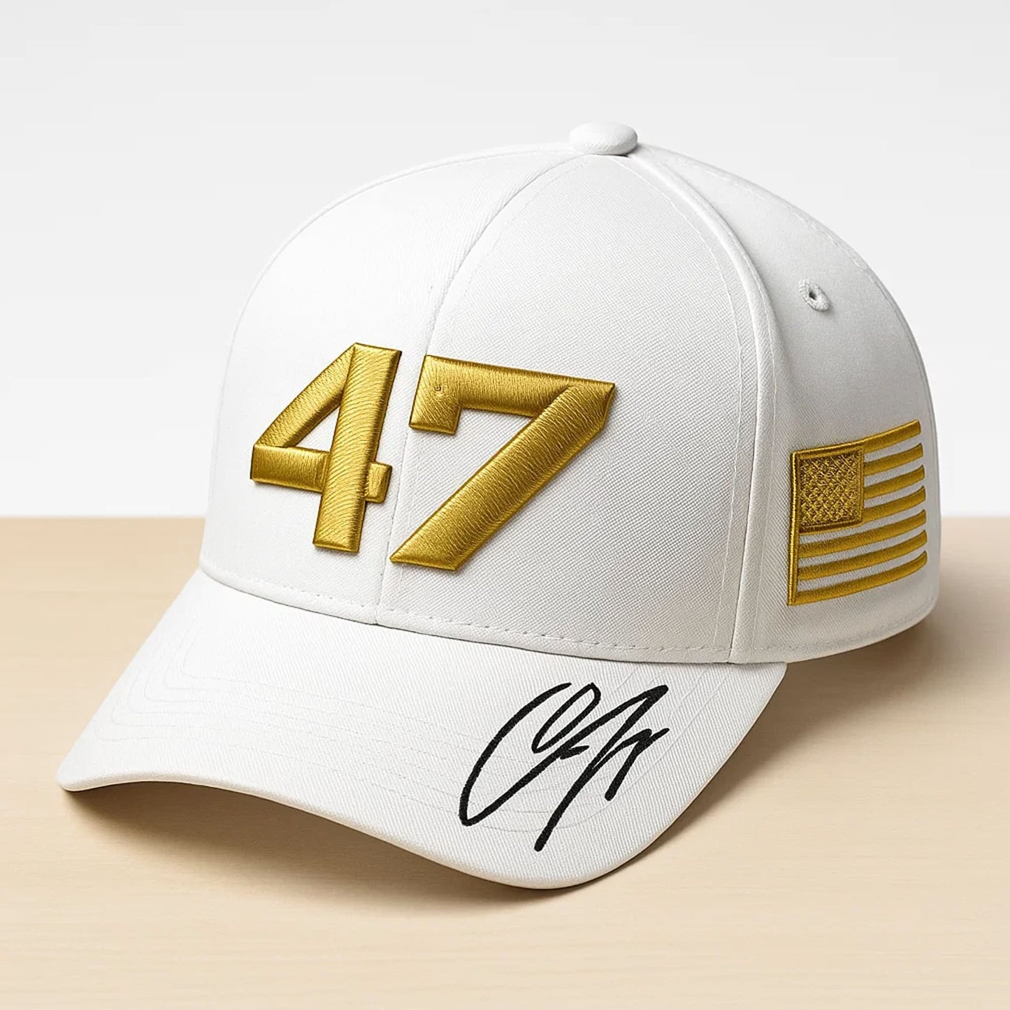 Charlie Kirk Signed 47 White Hat