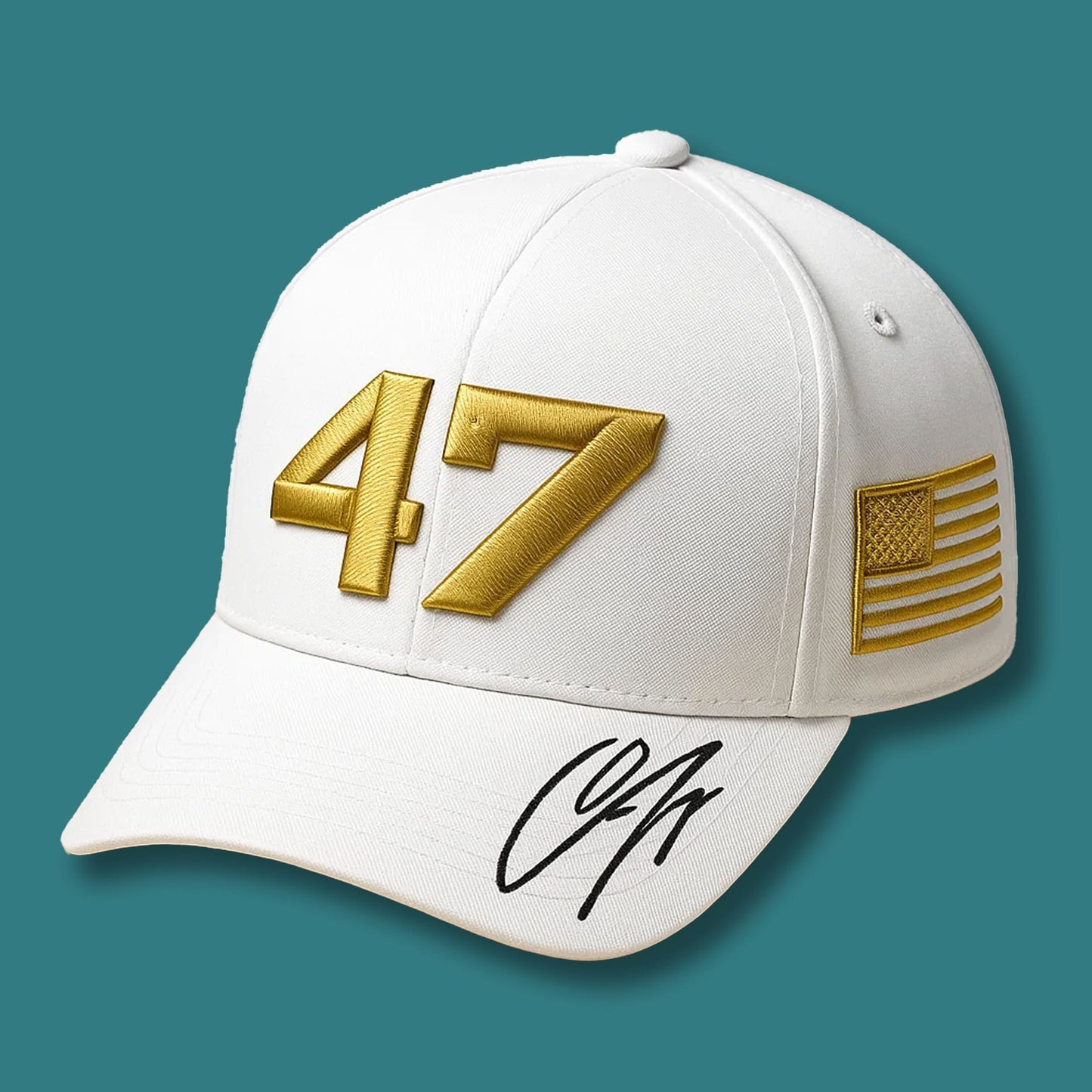 Charlie Kirk Signed 47 White Hat