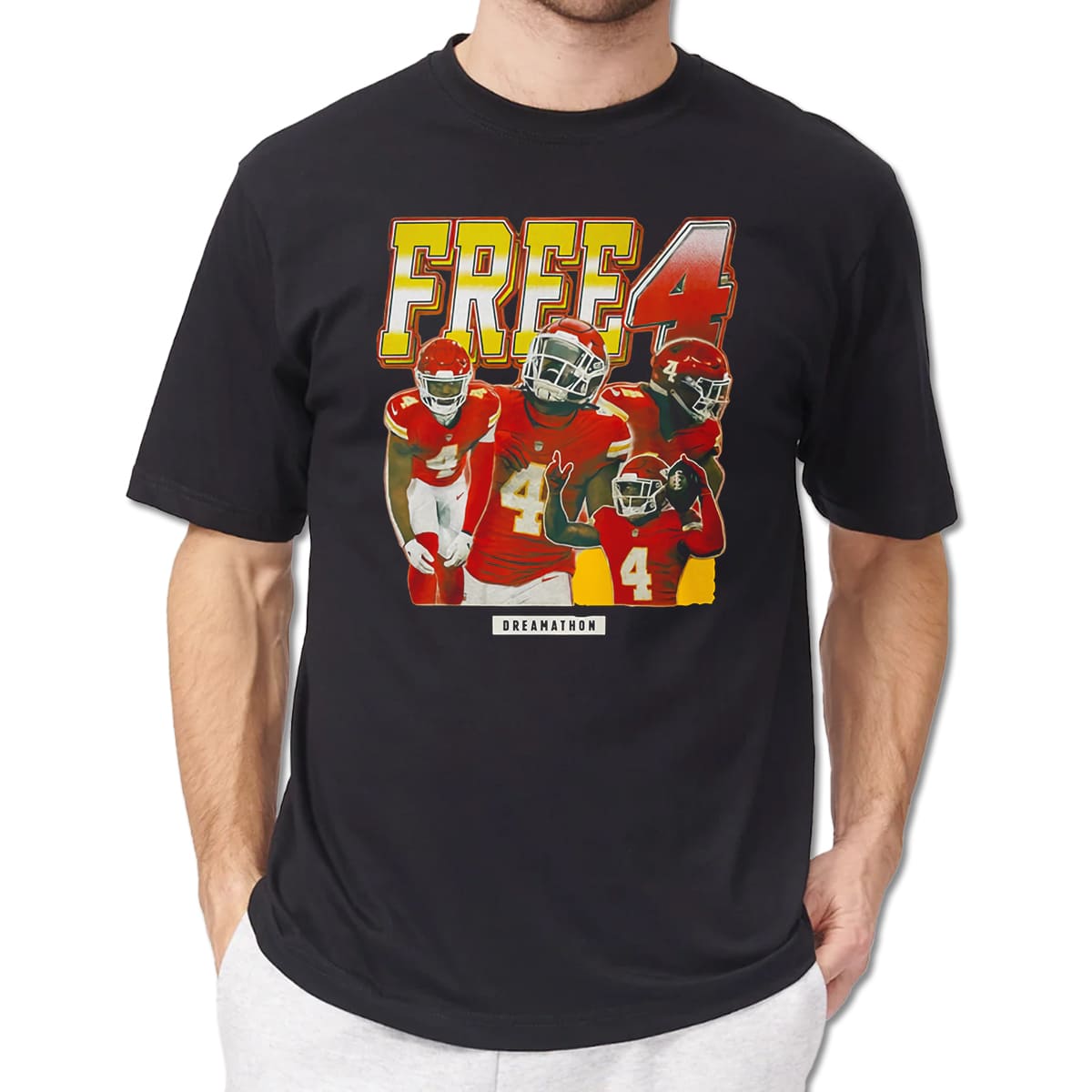 Travis Kelce Free 4 Support Rashee Rice Shirt