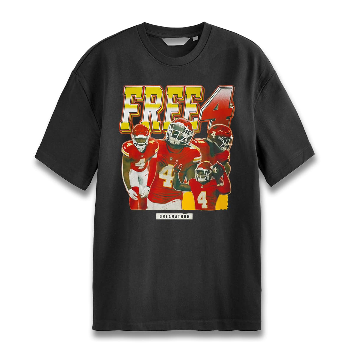 Travis Kelce Free 4 Support Rashee Rice Shirt