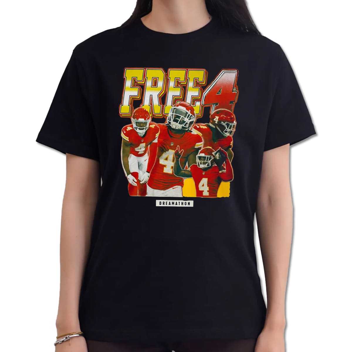 Travis Kelce Free 4 Support Rashee Rice Shirt